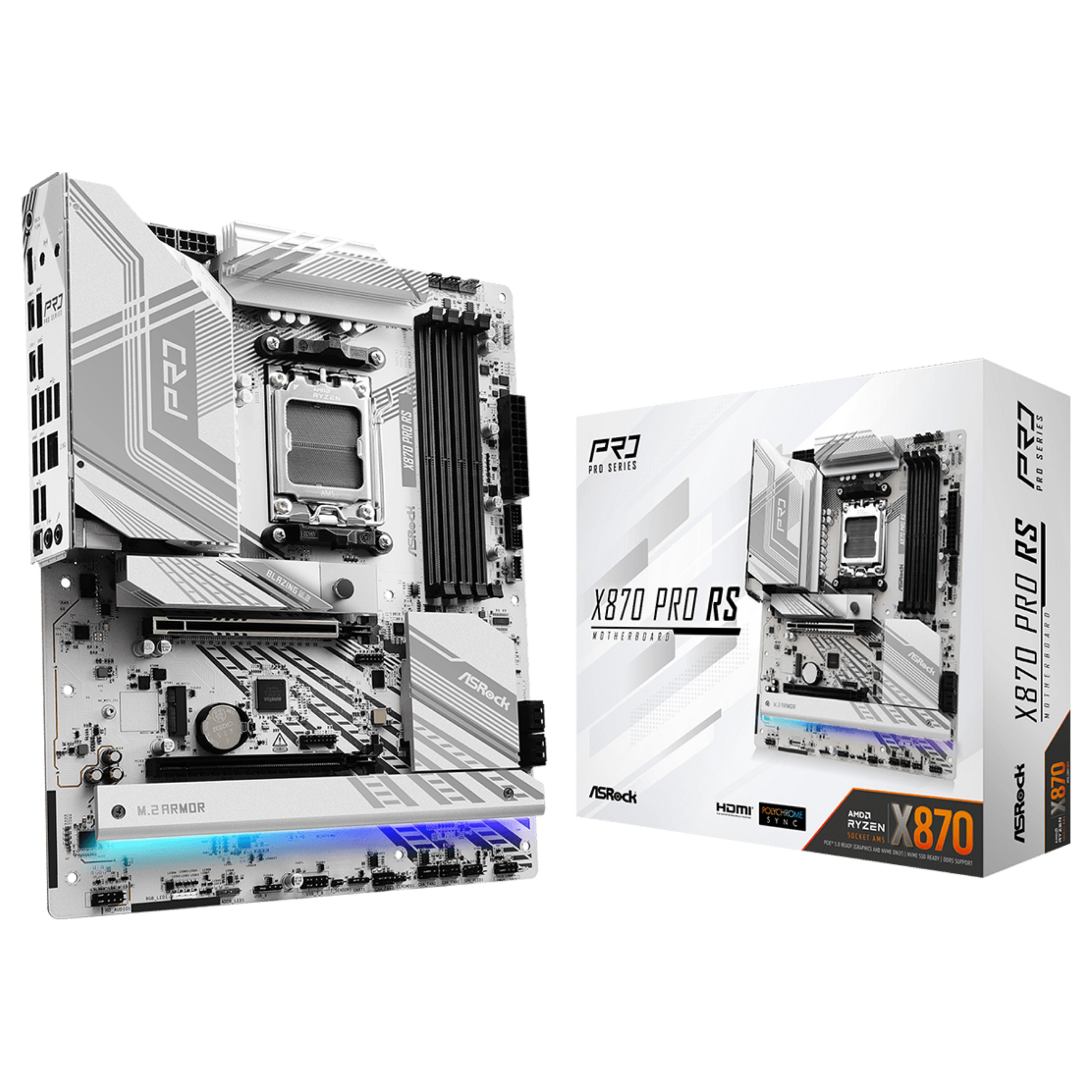 Pllakë Amë ASRock X870 Pro RS / AM5 / DDR5 / ATX - 1