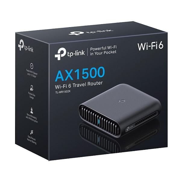 TP-Link TL-WR1502X, Ruter, Wi-Fi 6 AX1500, Dual-Band, 1× Gigabit WAN + 1× Gigabit LAN, USB 2.0, VPN, Modalitet Udhëtimi – Zezë - 7
