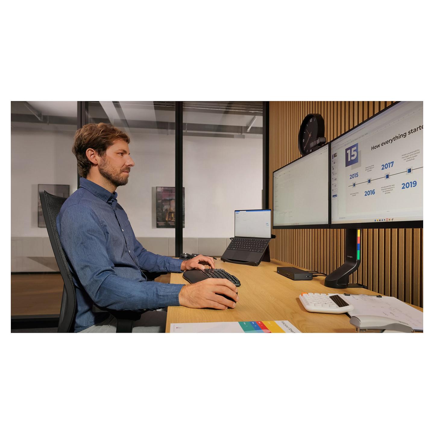 Kufje pa kabllo Kensington H3000 / Bluetooth 5.2 / Over-Ear / 40mm / Mikrofon / Noise Cancelling - Zezë - 95