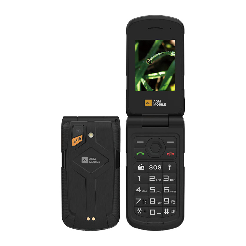 Telefon i thjeshtë AGM M10 4G / Dual SIM / 2.4" / IP68/IP69K / MIL-STD-810H / 1200mAh – Zezë