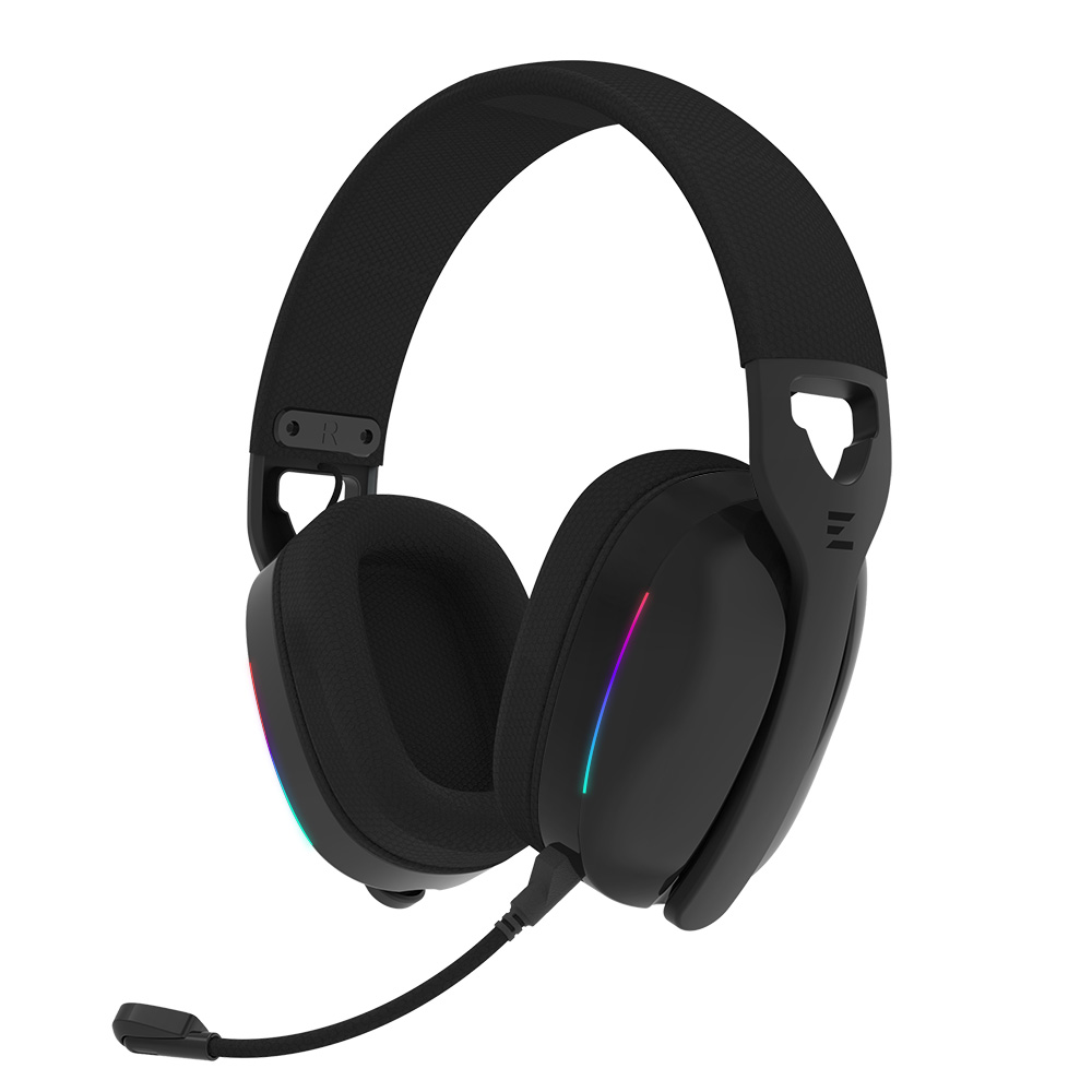 Kufje Gaming Zalman ZM-HPS650W / Wireless 2.4GHz & 3.5mm / 40mm / Mikrofon / RGB – Zezë