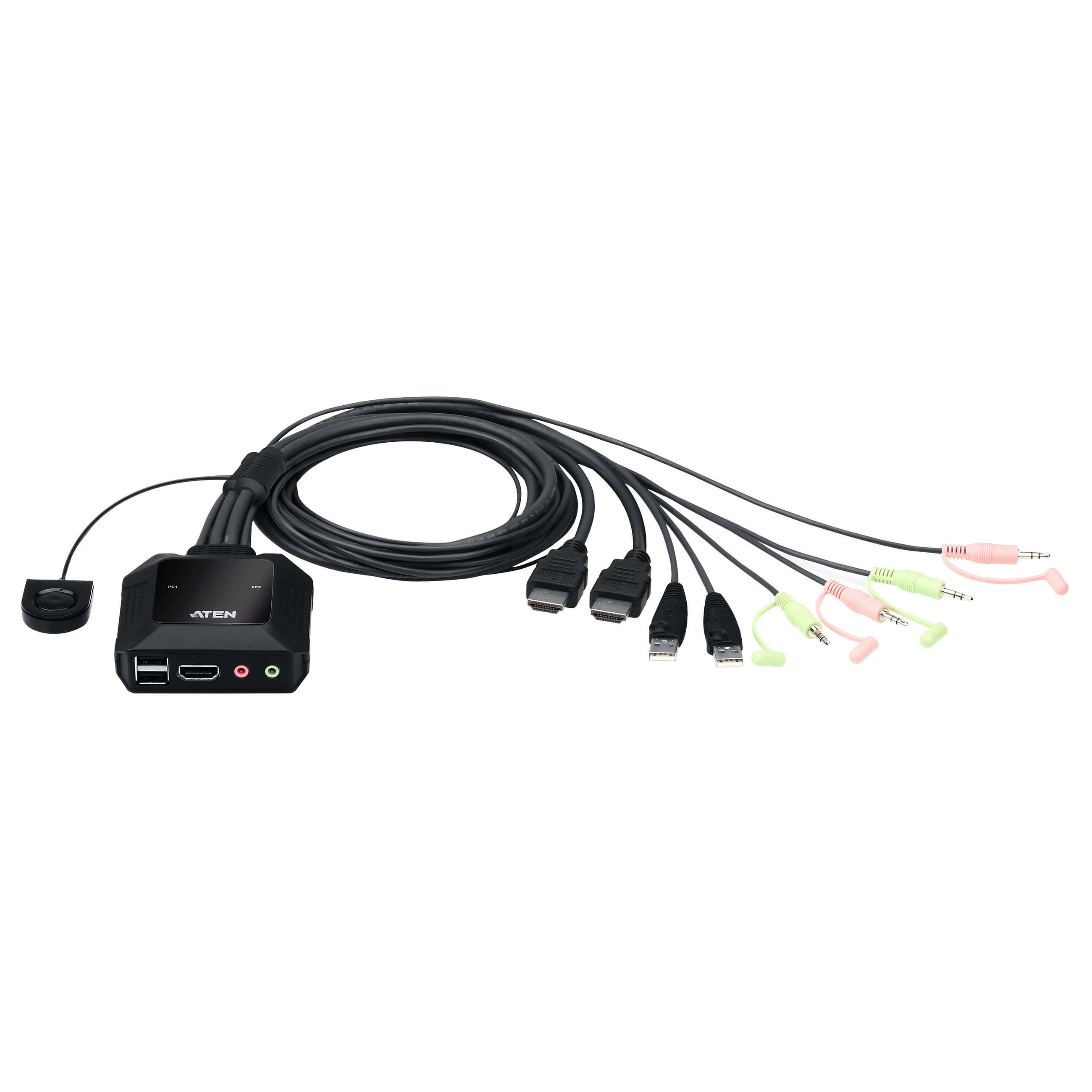 Switch KVM ATEN CS22H  2-Port USB / 4K HDMI - 1