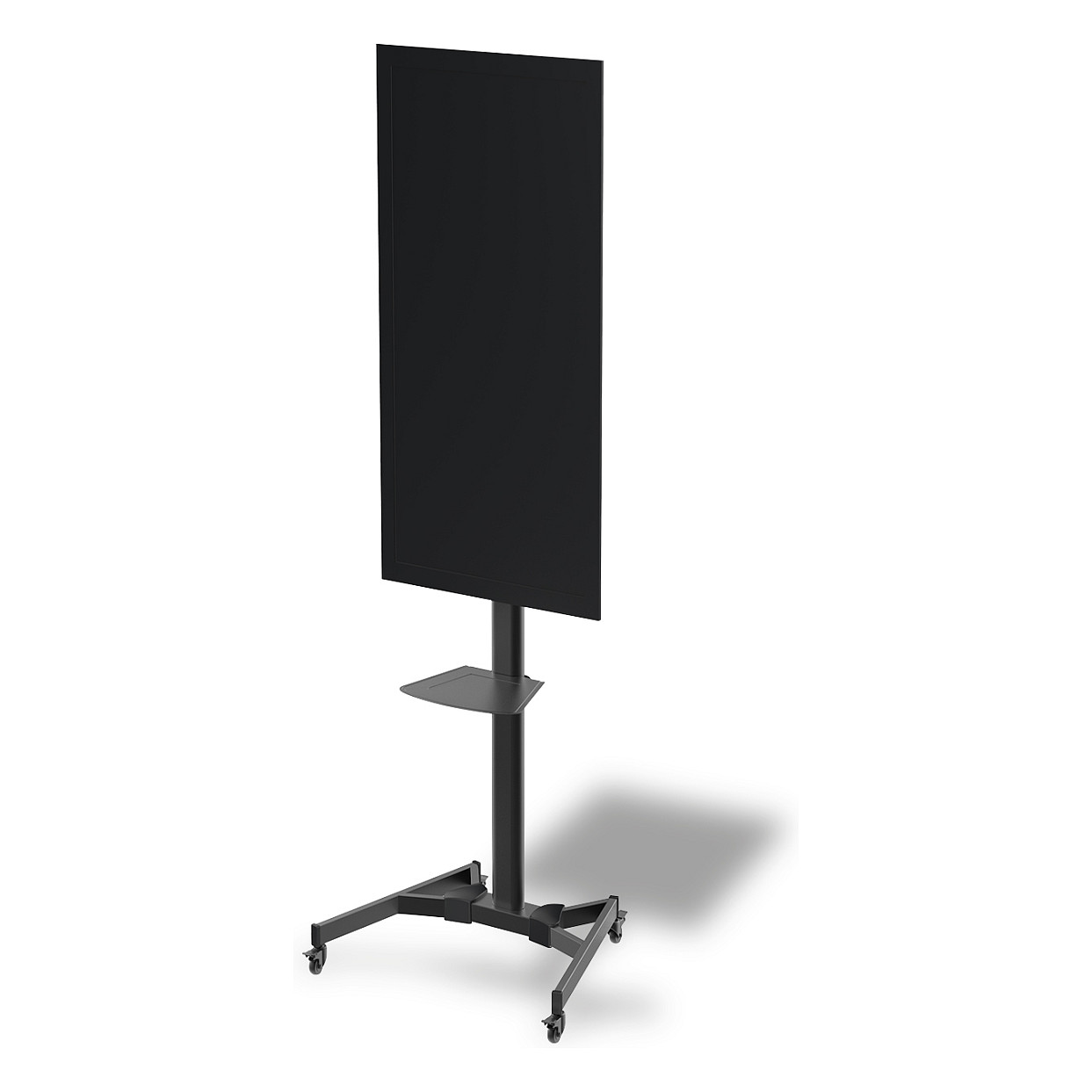 Mbajtëse për TV DIGITUS / 37″–70″ / deri në 50 kg / me Rrota / Lartësi të Rregullueshme / e Pjerrët - Zezë - 3