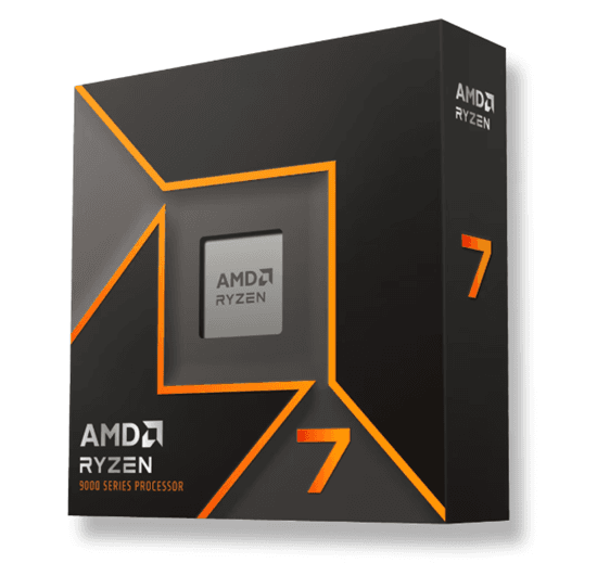 Procesor AMD Ryzen 7 9700X / 8 Bërthama / 16 Threads / 3.8GHz / Turbo-5.5GHz / 40 MB Cache / AM5 - Box - 1