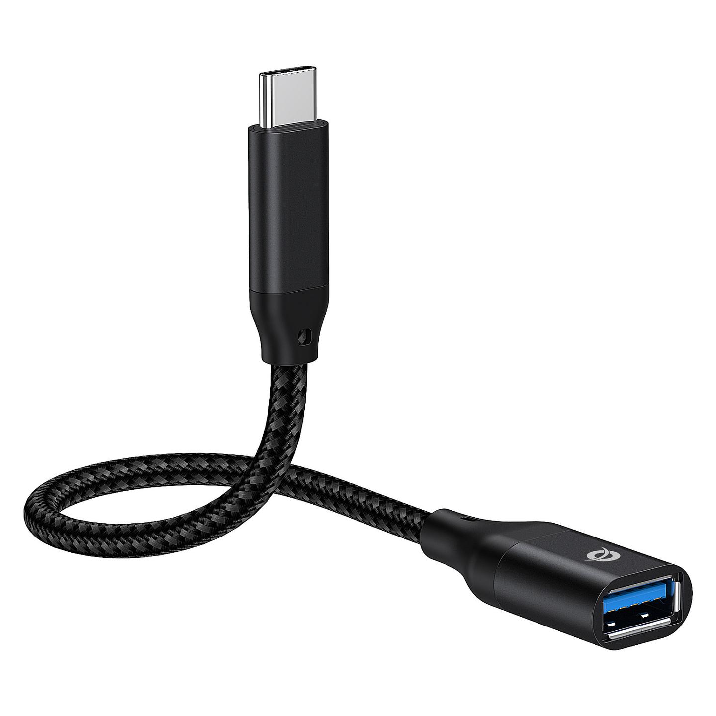 Adapter Conceptronic ABBY18B, USB-C Mashkull në USB-A Femër, USB 3.2 Gen 2, 10Gbps, 0.15m - Zezë - 4