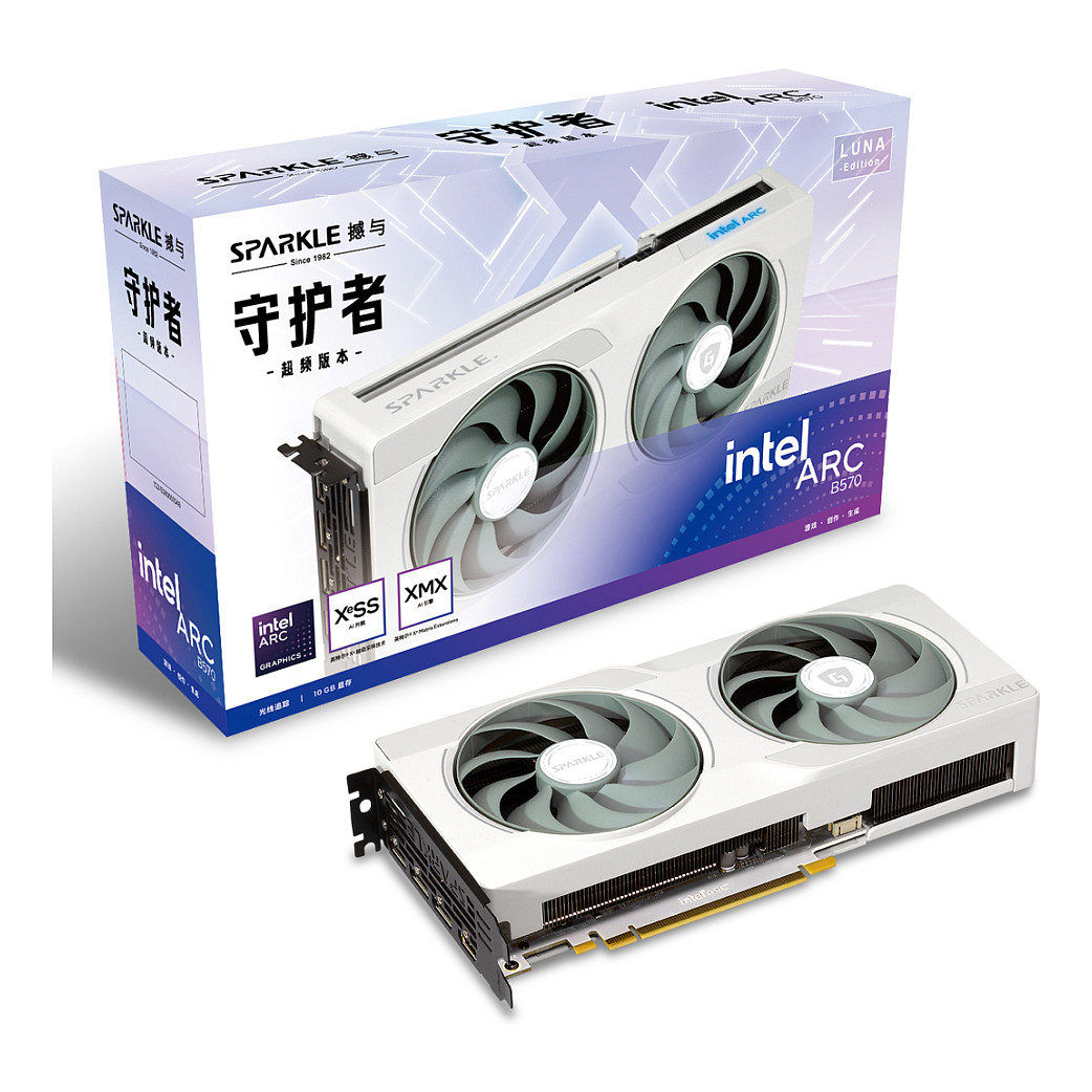 Kartelë Grafike Intel Arc B570 / 10GB GDDR6 / 160-bit / SPARKLE GUARDIAN Luna OC - 5