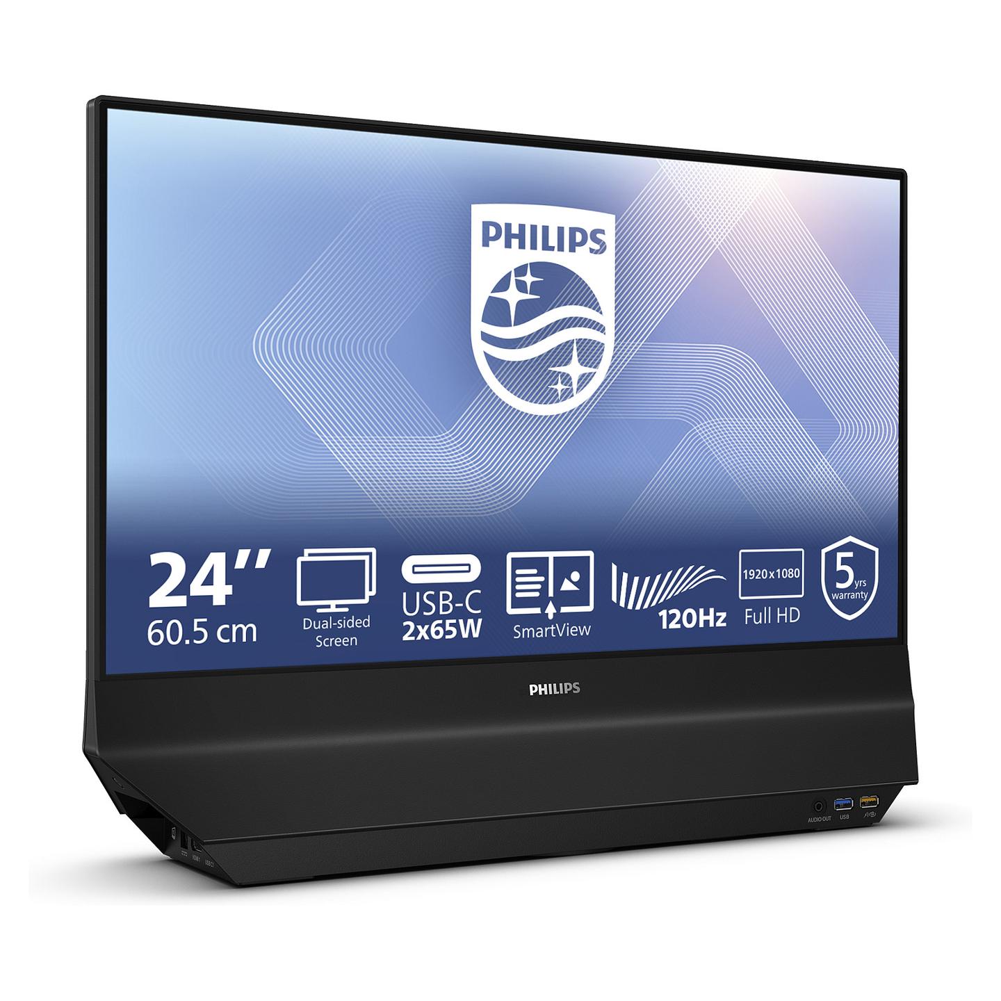 Monitor Philips 24B2D5300/00, 23.8", FHD IPS, 120Hz, 4ms, HDMI + USB-C - Zezë - 2