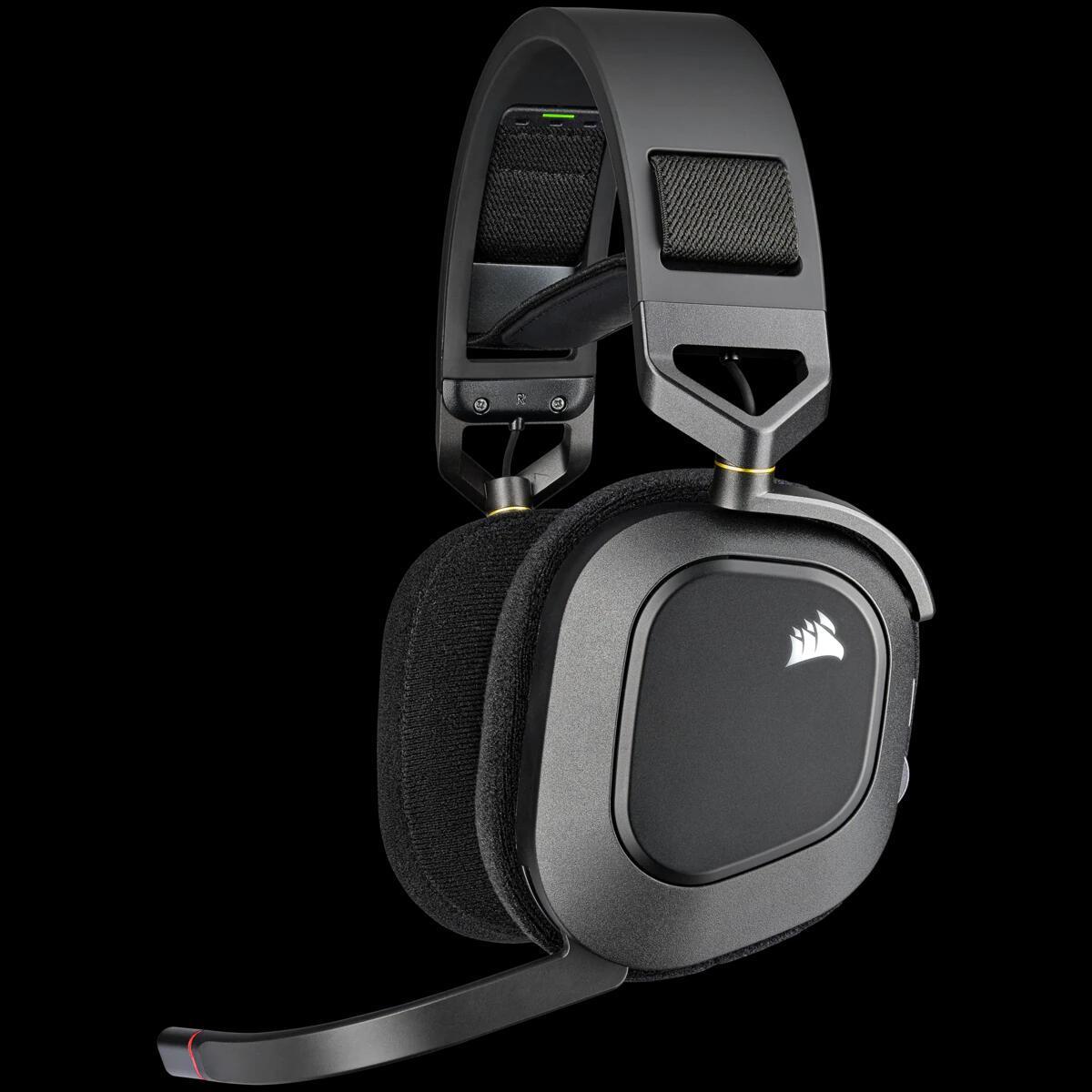 Kufje Gaming Corsair HS80 Wireless / CA-9011235-EU / Pa Kabllo / Wireless + USB / Dolby Atmos - Zezë - 2