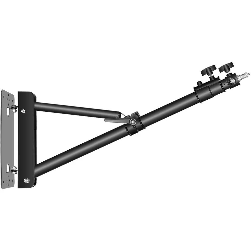 Mbajtëse për Ndriçim Neewer ST-WM130, Teleskopike, 80-130cm, 3kg, Rrotullim 180°, 1/4" dhe 3/8" - Zezë