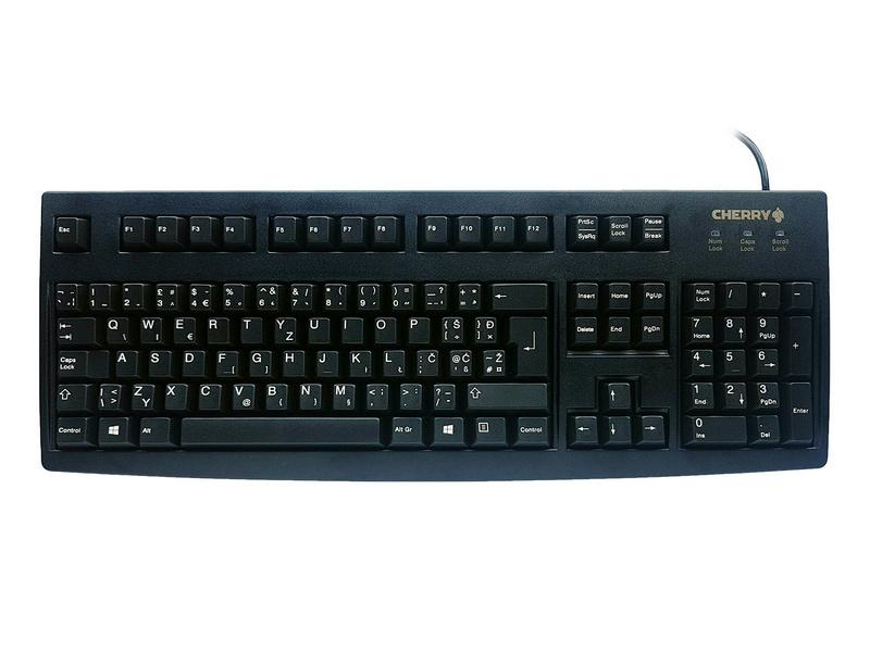 Tastierë me kabllo Cherry G83-6105 / QWERTY UK / Full-Size / USB – Zezë - 2
