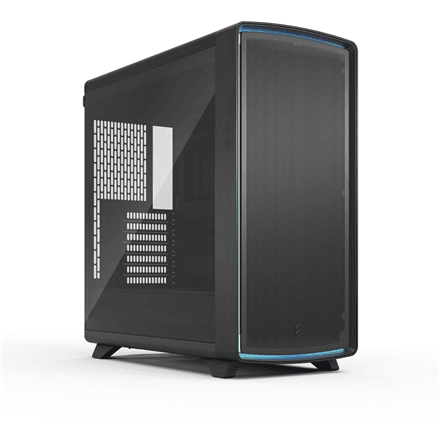 Kasë Fractal Design Summit Ambience Blackout, Mid-Tower, ATX, Xham i Temperuar, 3x Momentum 14, USB Type-C 20Gbps - Zezë