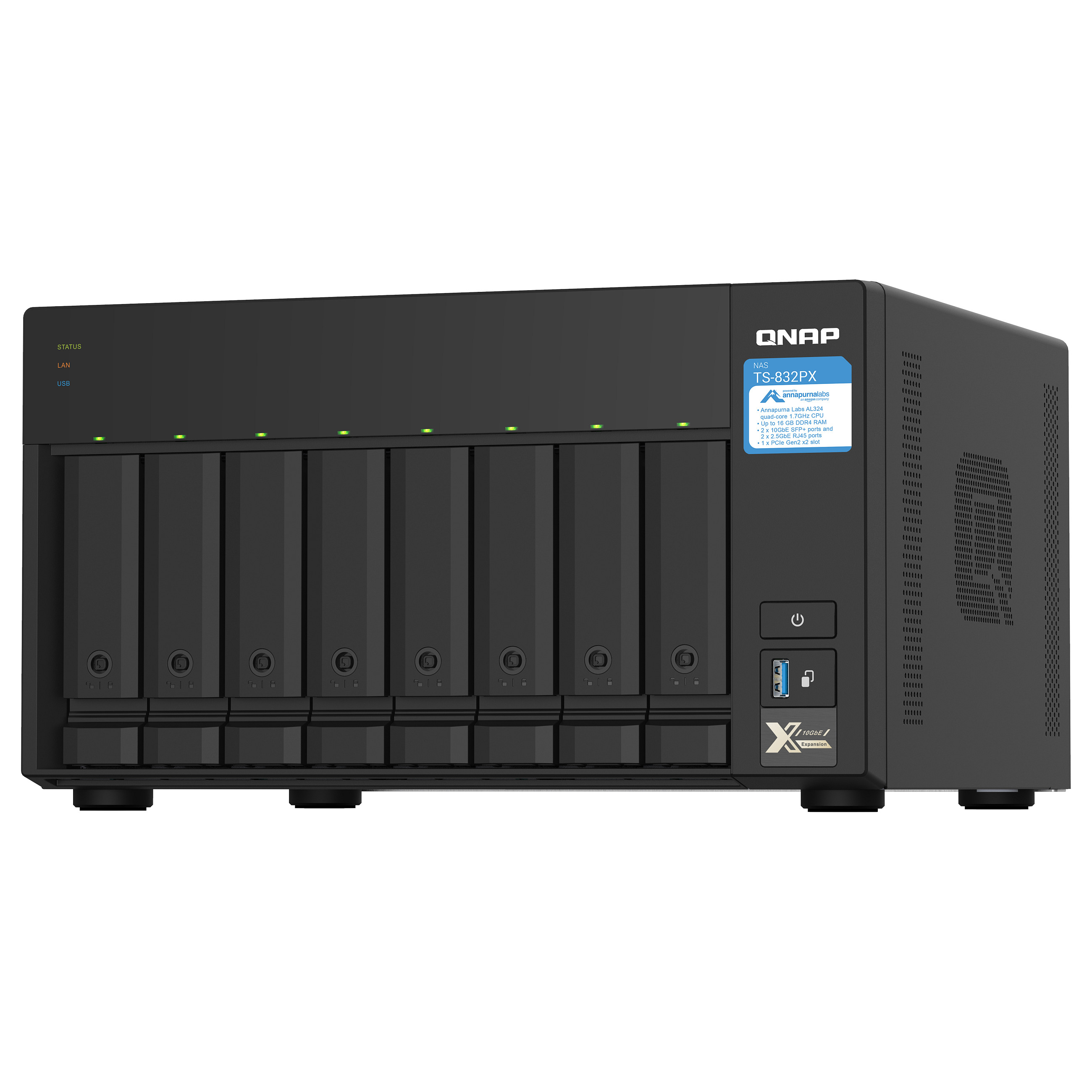 NAS QNAP TS‑832PX‑4G / 8‑Bay - 4