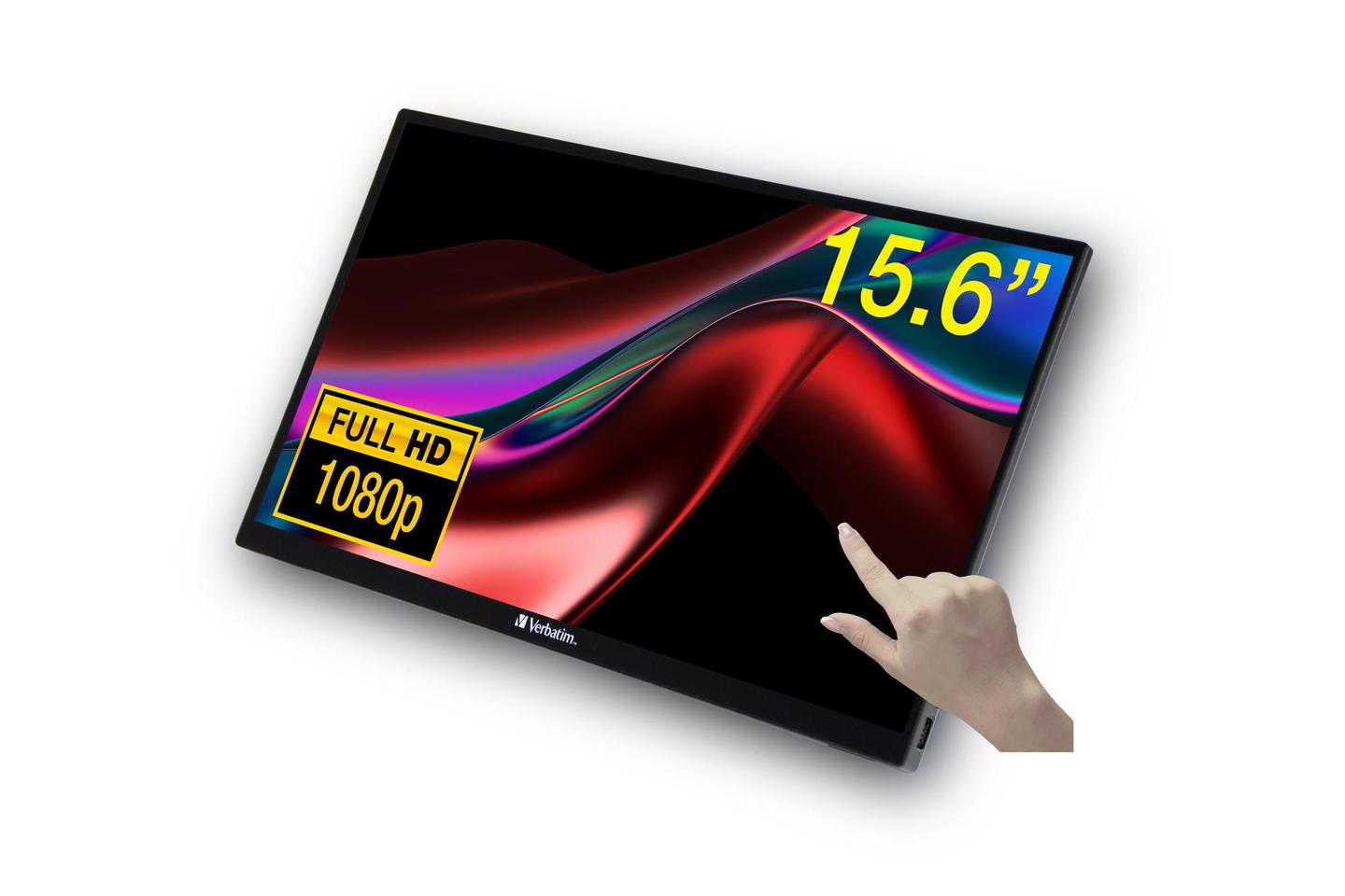 Monitor Verbatim PMT-15 / 49592 / 15.6" / Full HD IPS Touch / 60Hz / 6ms / HDMI+USB-C - Zezë - 2