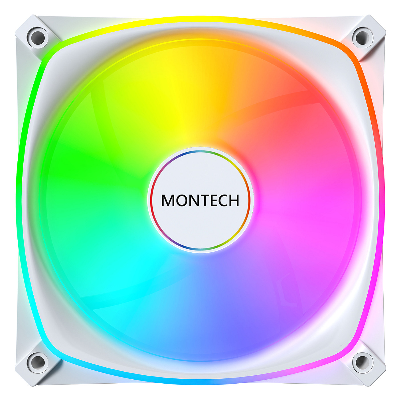 Ftohës për Kasë Montech RX120 PRO / 120mm / 600-1600 RPM / ARGB / PWM / Reverse – Bardhë - 3