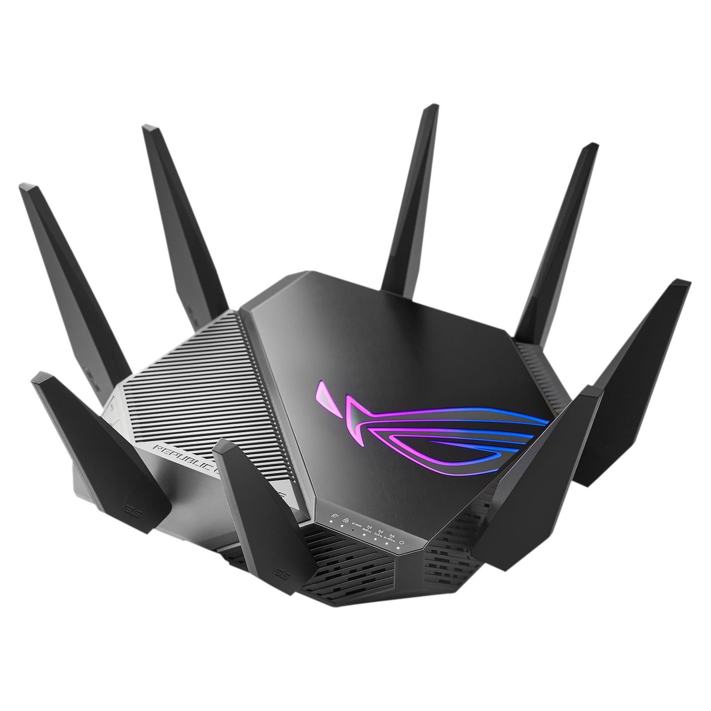 Ruter Gaming ASUS ROG Rapture GT-AXE11000, Wi-Fi 6E AXE11000, Tri-Band, 1× 2.5GbE + 5× Gigabit Ethernet – Zezë - 4