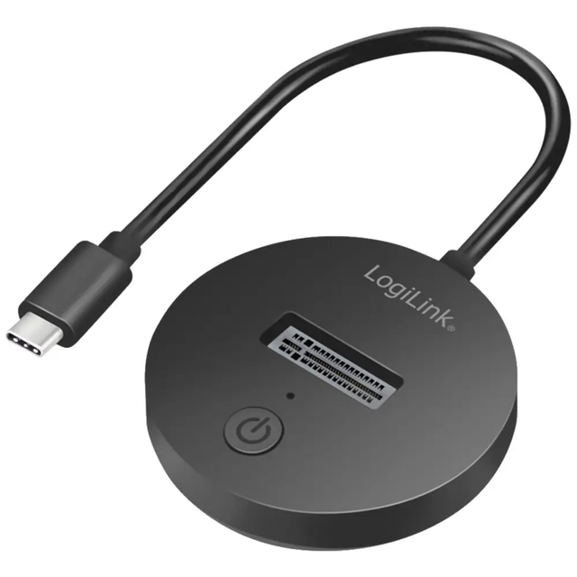 Docking Station për SSD M.2 / USB-C 3.2 Gen 2 / NVMe PCIe & SATA NGFF / M-Key & B+M-Key / 10Gbps – Zezë