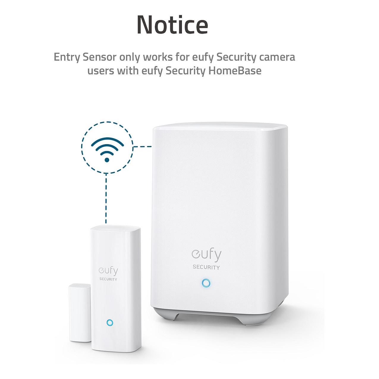 Sensor për Dyer dhe Dritare Eufy T89000D4, Wireless, CR-123A, 100 dB - Bardhë - 14