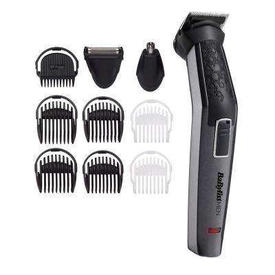 Makinë rroje multifunksionale BaByliss MT727E / 10-in-1 / Carbon Titanium / 0.5–8mm / 60 Min / Ni-MH – Zezë/Argjendtë