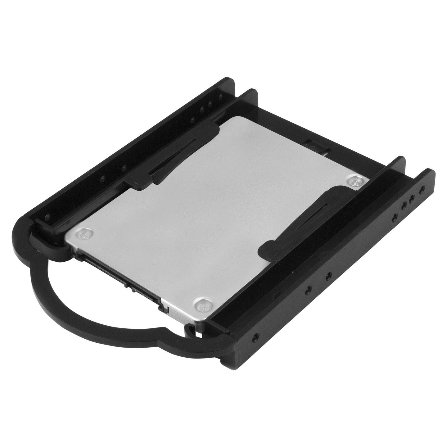Mbajtëse për SSD/HDD 2.5" në Bay 3.5" StarTech.com BRACKET125PT, Montim pa Vegla, Plastike – Zezë - 5