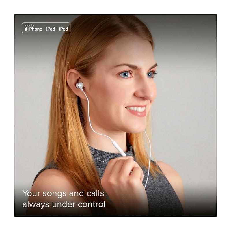 Kufje me kabllo SBS TEINEARLIGHTW / In-Ear Stereo / Lightning / Mikrofon / 1.2 m – Bardhë - 6