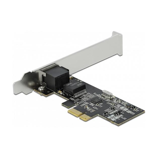 Karta të Rrjetit Delock 89564 / PCIe 2.1 x1 / 1x 2.5 Gigabit LAN RJ45 / 2.5Gbps / Realtek RTL8125B / Low Profile - 1