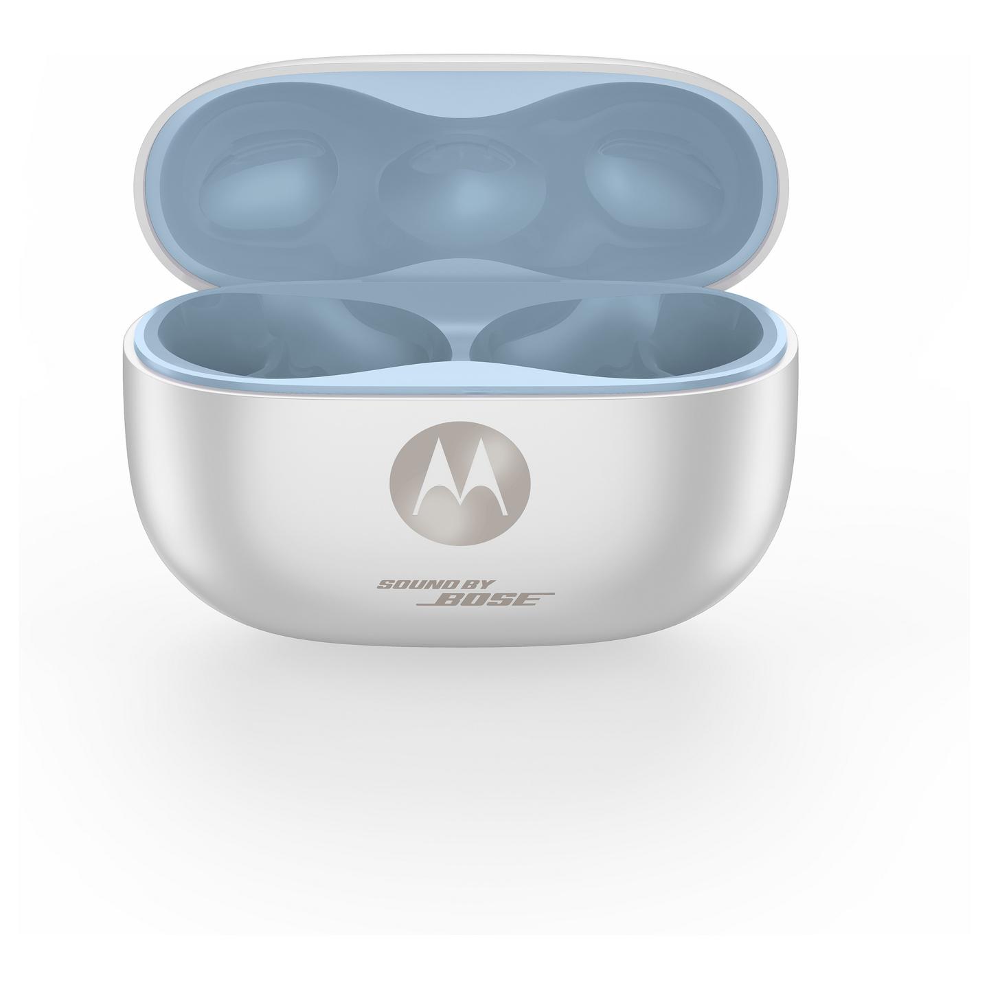 Kufje pa kabllo Motorola moto buds 2 plus / Sound by Bose / 11 mm + Knowles / Bluetooth 6.0 / ANC / LHDC4 + LHDC5 / 40 orë - Bardhë - 9