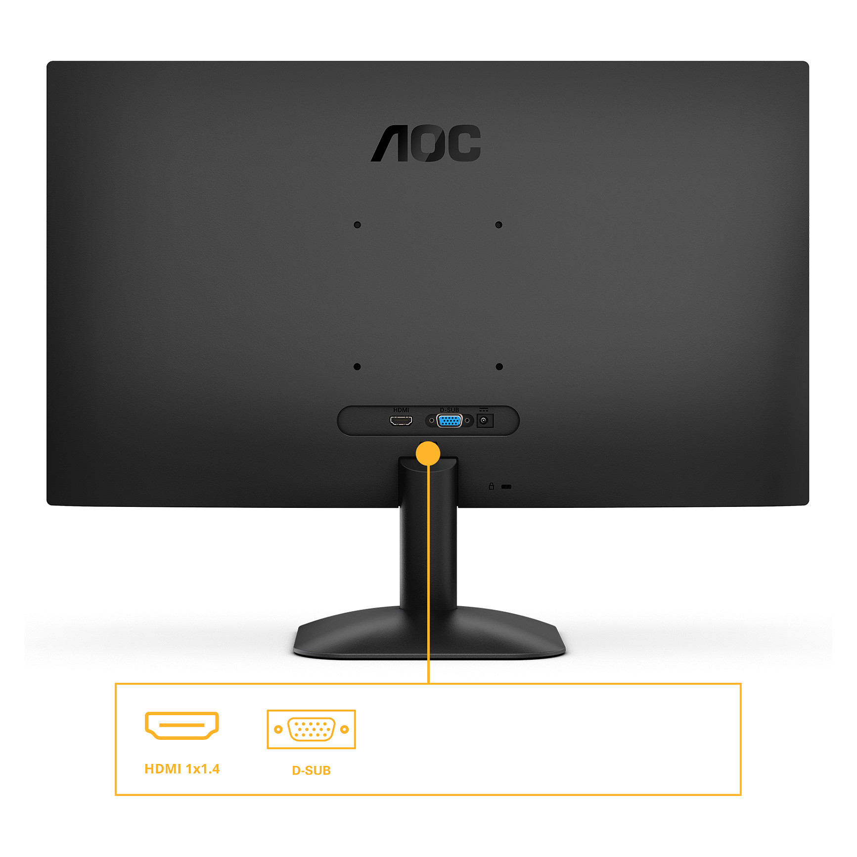 Monitor Gaming AOC 24B31H / 23.8" / Full HD IPS / 120 Hz / 1 ms / HDMI+D-Sub / Zezë - 3