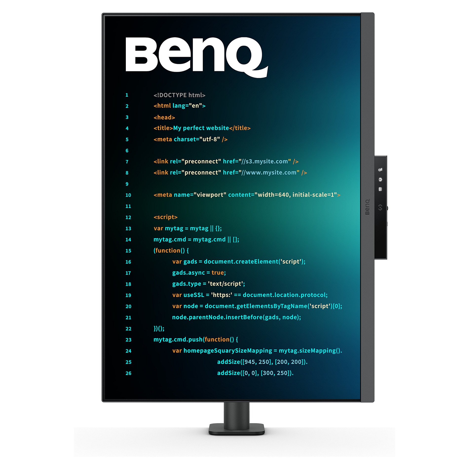 Monitor BenQ RD280UA / 28.2″ / 4K UltraHD IPS / 60Hz / 5ms / USB + HDMI + USB-C + DP - Zezë - 11