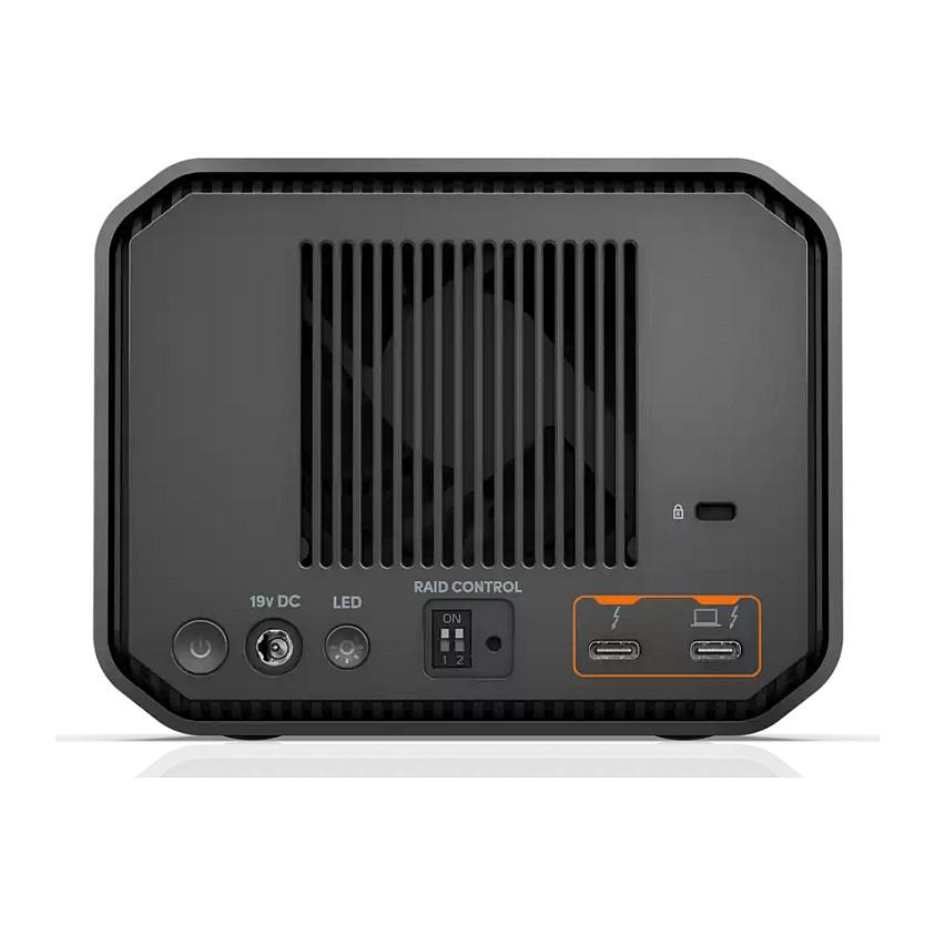 HDD e Jashtme SanDisk Professional G-RAID PROJECT 2 / 52TB / 2-Bay / RAID 0 / 7200 RPM / Thunderbolt 3 40Gbps / USB 3.2 Gen 2 / PRO-BLADE SSD Mag – Gri e errët - 3