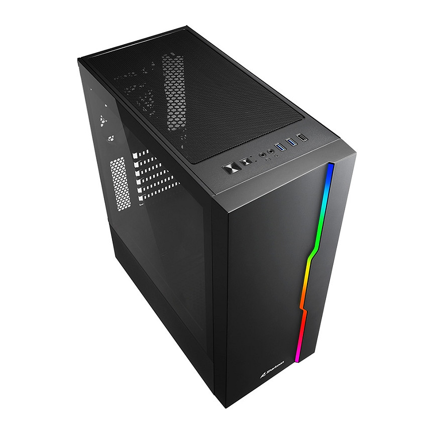 Kasë Midi Sharkoon RGB Slider MDT - 3