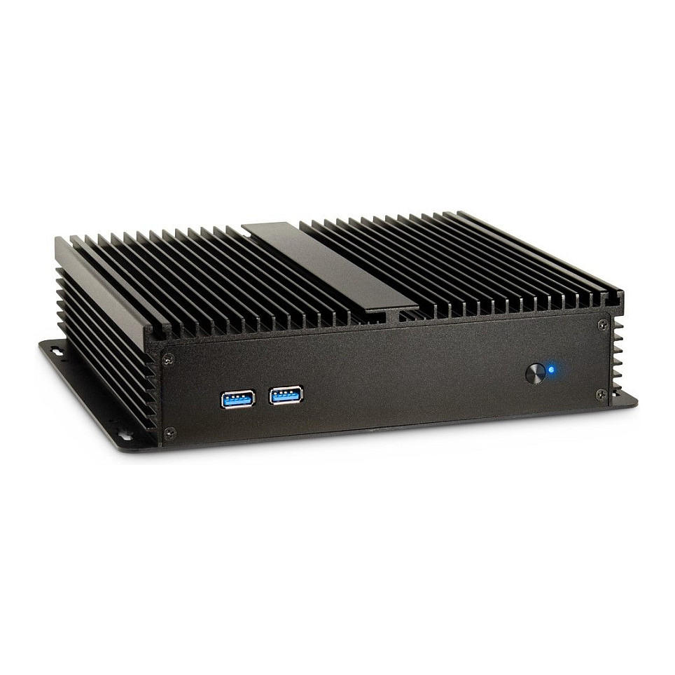 Kasë PC Inter-Tech IP-40 / USFF / Thin Mini-ITX / 2x USB 3.0 / 1x 2.5" Bay / Pasive - Zezë