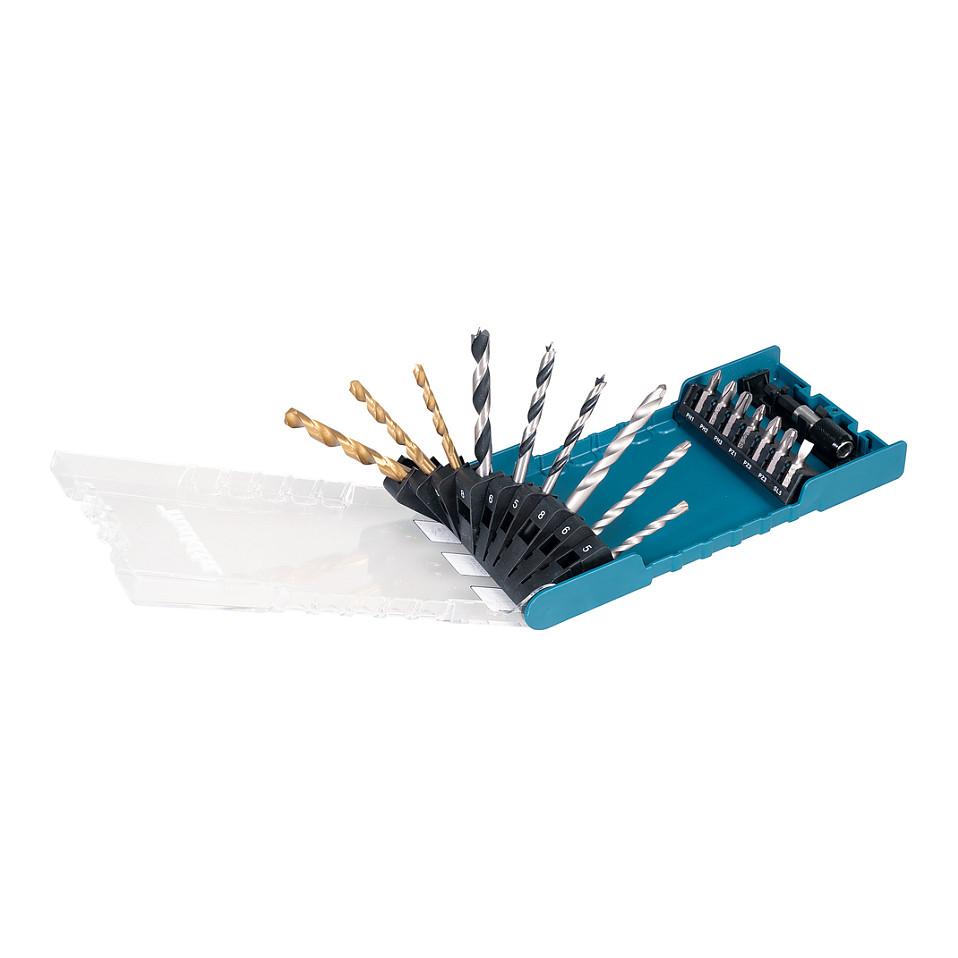 Set Shpuese dhe Maja Makita D-74887, 17 Copë, 5/6/8mm, PH/PZ/SL - Blu/Zezë - 3