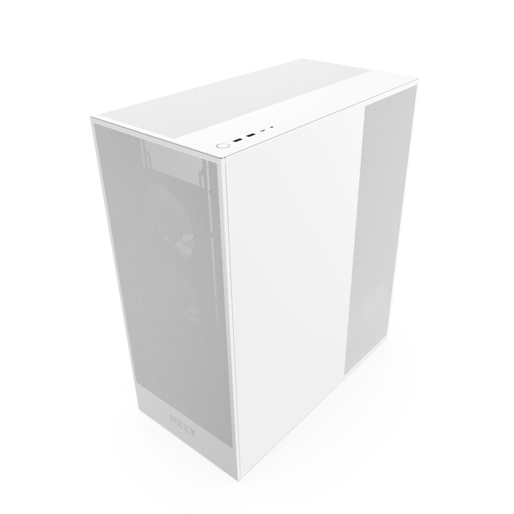 Kasë PC NZXT H7 Flow / Mid Tower / E-ATX / 3x 120mm Fan / Tempered Glass – Bardhë - 5