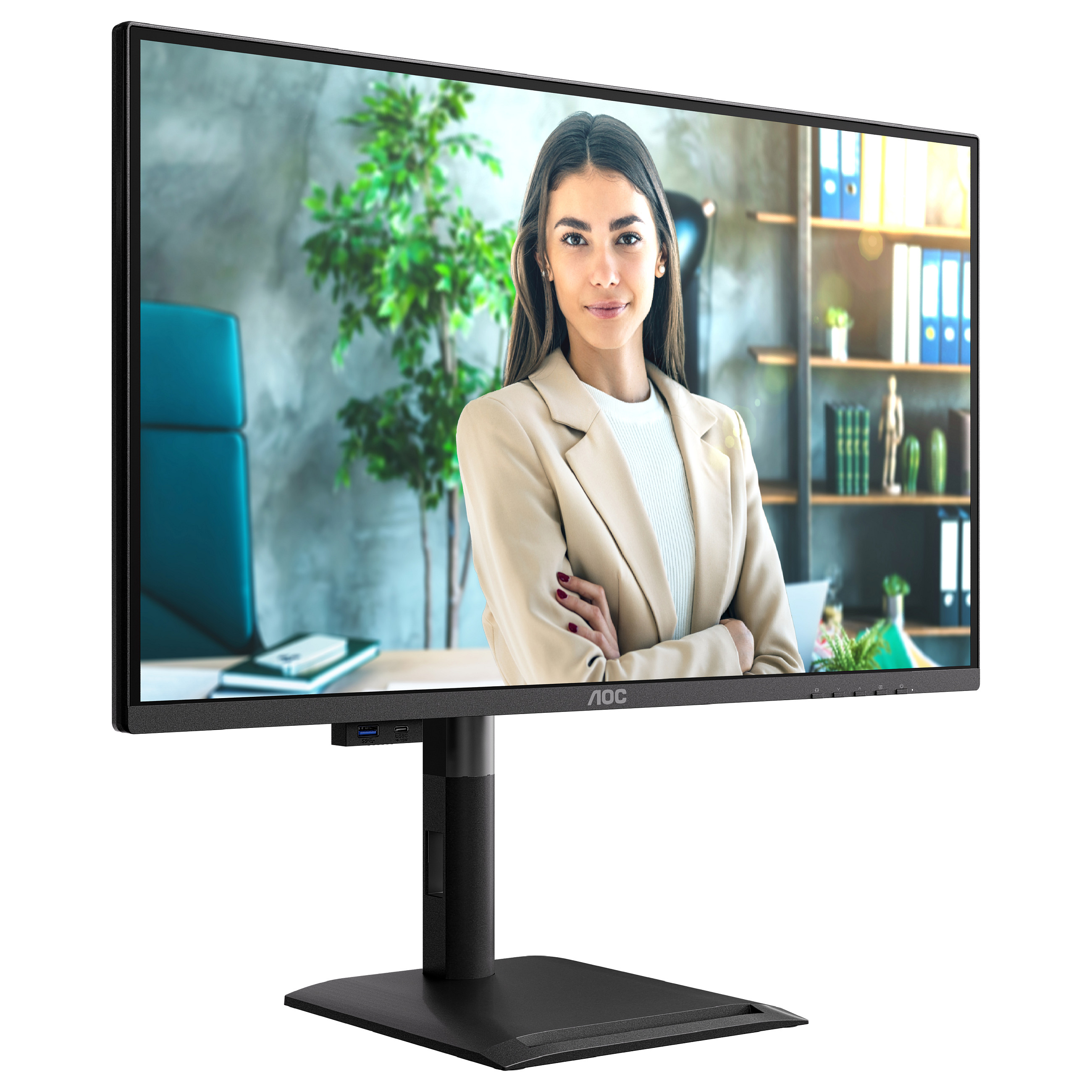 Monitor AOC Q27P4U / 27" / Wide Quad HD IPS / 120 Hz / 4ms / USB + USB-C + HDMI + DP - Zezë - 19