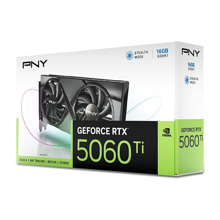 Kartë Grafike NVIDIA PNY GeForce RTX 5060 Ti / 16GB GDDR7 / PCIe 5.0 / Dual Fan – Zezë - 9