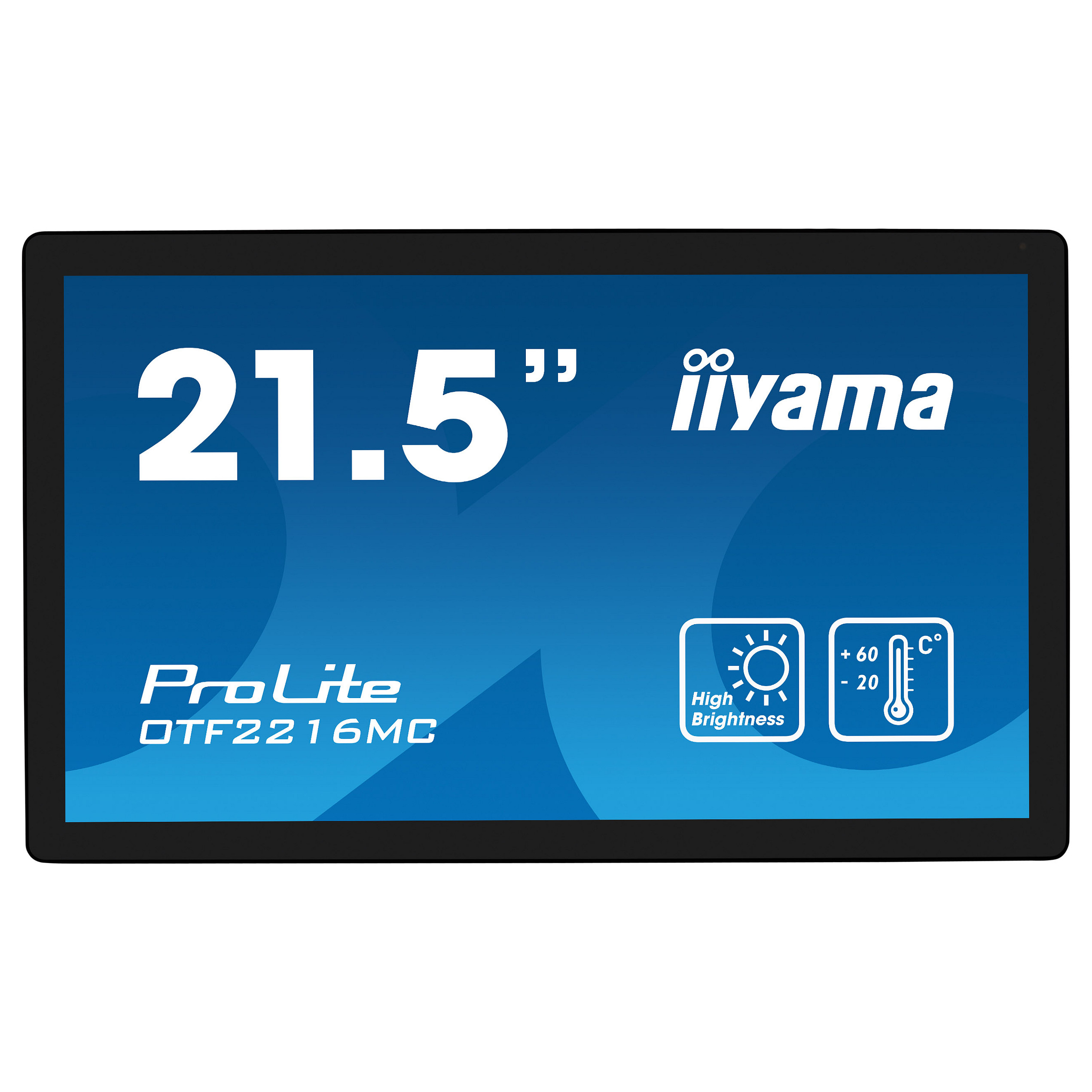 Monitor iiyama ProLite OTF2216MC-B1 / 21.5″ / FHD VA LCD Touchscreen / 60Hz / 25 ms / HDMI + DP + USB + VGA  - Zezë - 2
