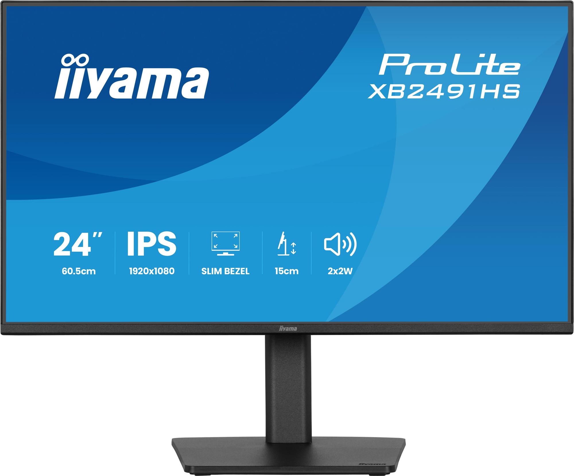 Monitor iiyama ProLite XB2491HS-B1 / 23.8" / Full HD IPS / 100Hz / 0.4ms / HDMI+DisplayPort - Zezë