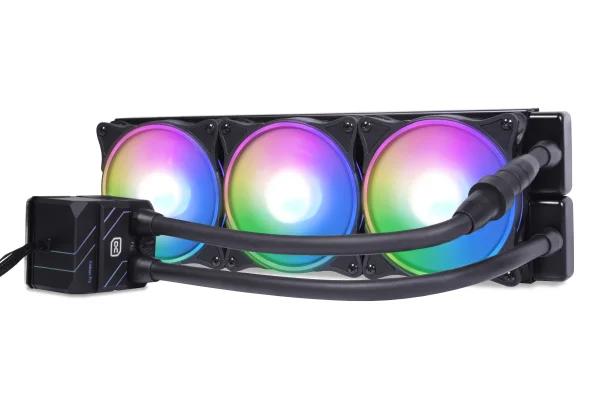 Ftohës për Procesor Alphacool Eisbaer Pro HPE Aurora 360 / 360mm / 3x120mm / DC-LT2 / Digital aRGB - Zezë