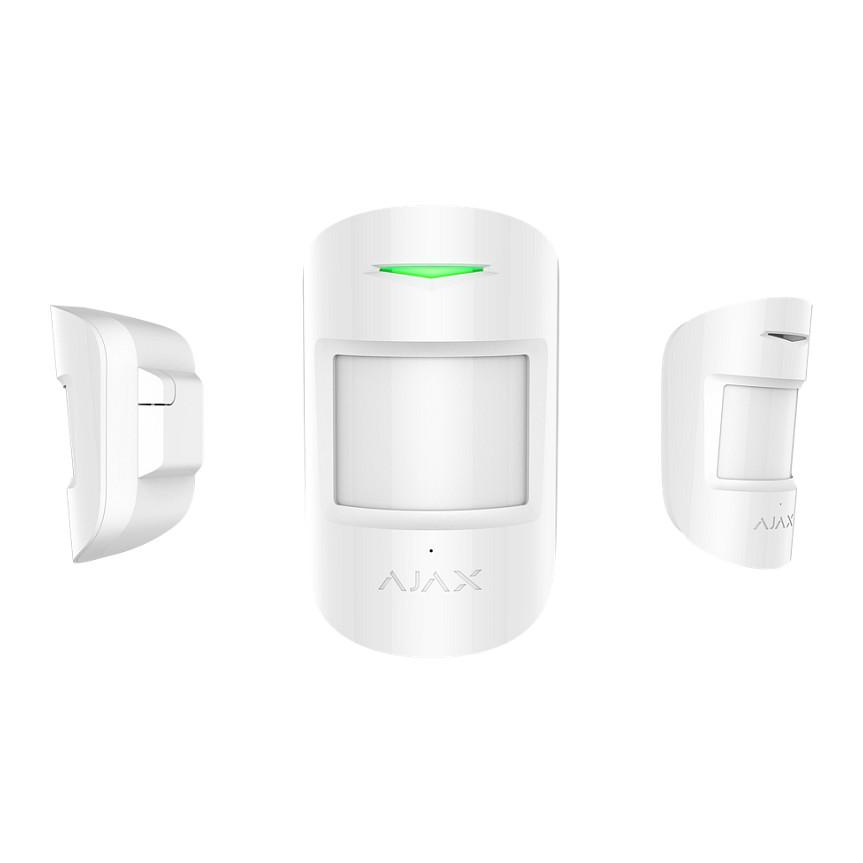 Sensor Alarm AJAX CombiProtect, PIR, 12m, Wireless, CR123A, 5 Vjet - Bardhë