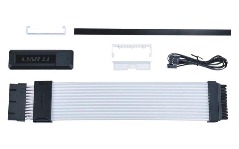 Kabllo për Furnizim me Energji Lian Li Strimer Wireless 24-Pin RGB / PW24-1W-T / 26cm / 132 LED / me Controller – Shumëngjyrësh - 2