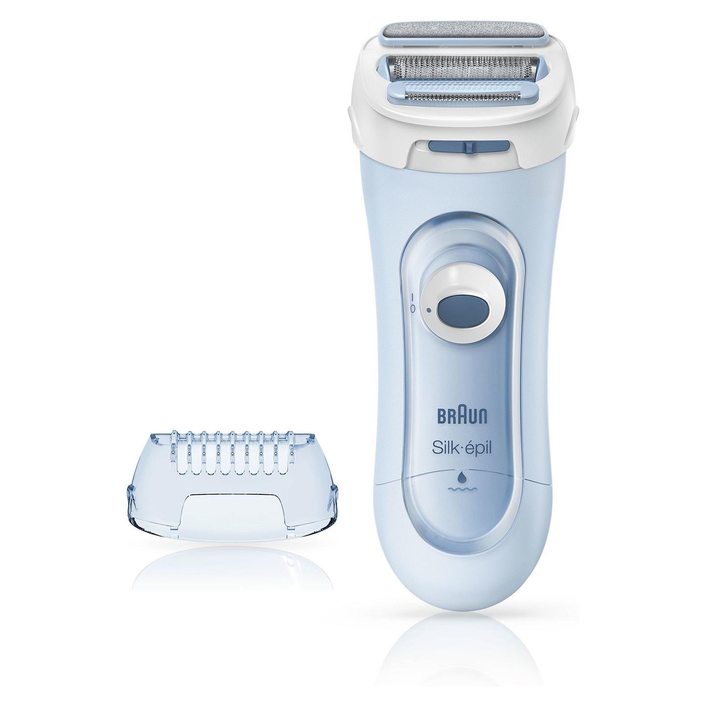 Makinë e rrojës për femra Braun Silk-épil 5-160 / Wet & Dry / 3-në-1 / Bikini Trimmer / Eksfolim – Blu - 1