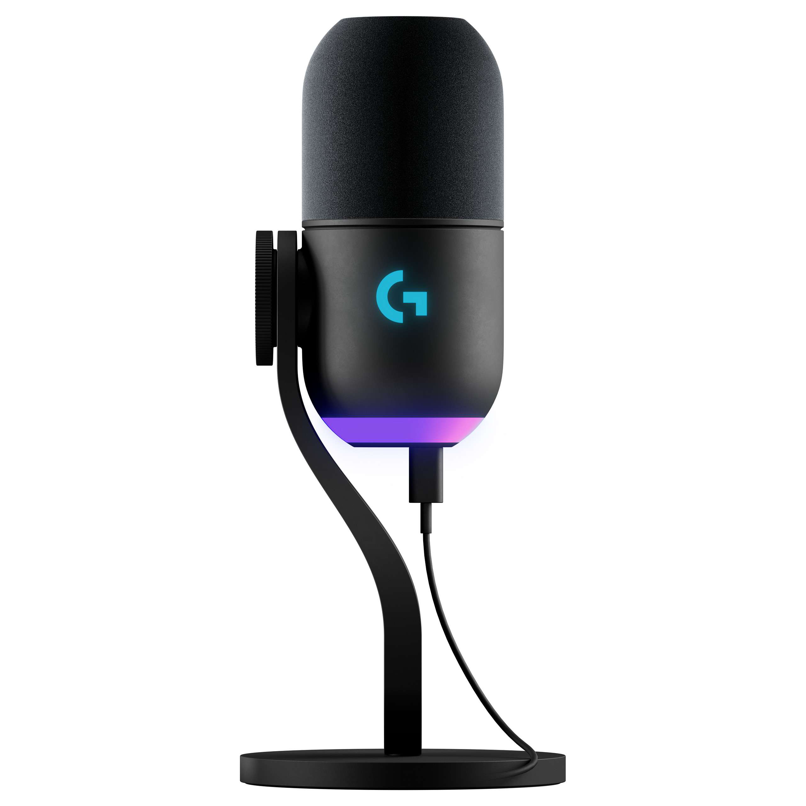 Logitech G Yeti GX Dynamic USB Gaming Microphone, LIGHTSYNC RGB, Supercardioid, 24-bit/96kHz – Black - 6