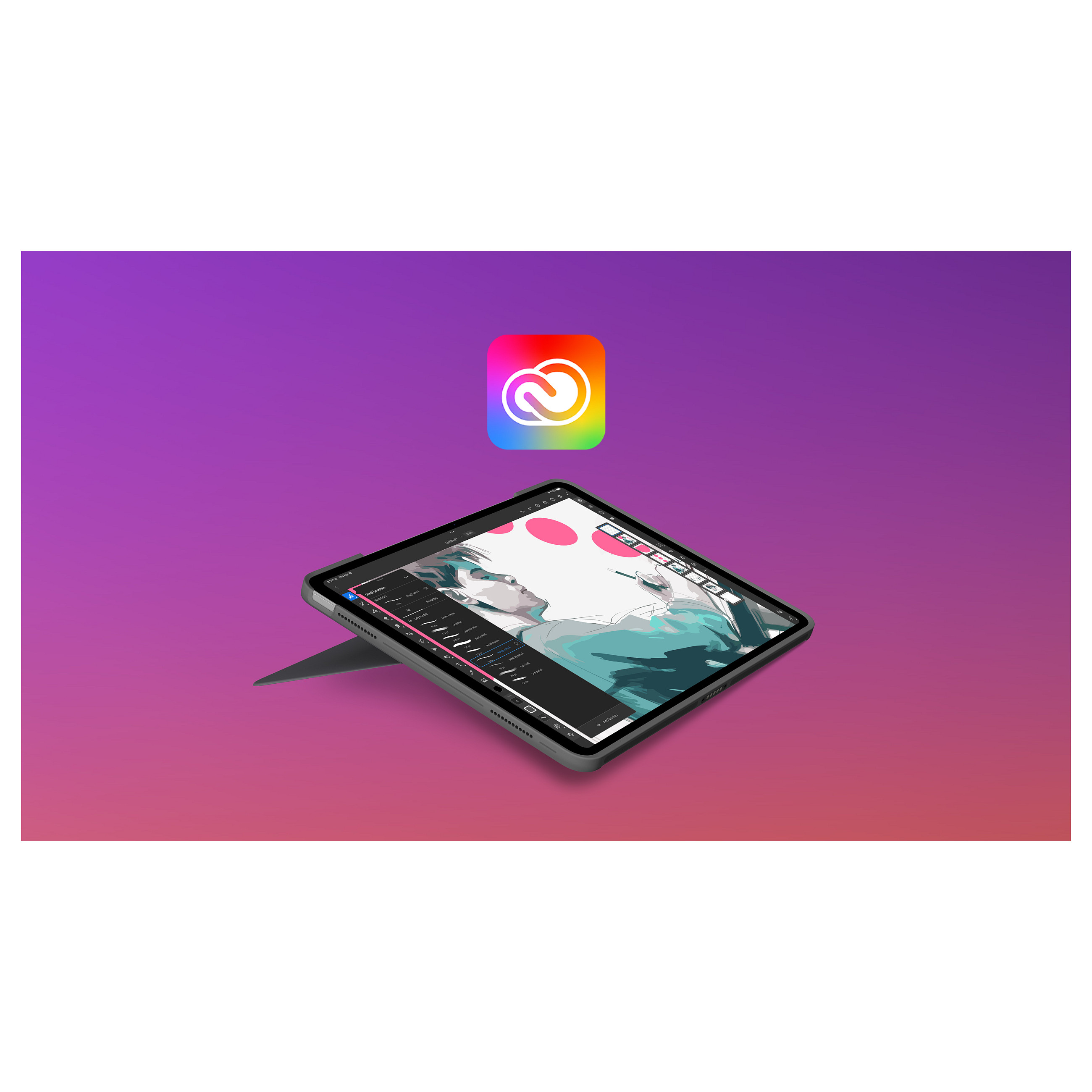 Tastierë Me kabllo Logitech Combo Touch / QWERTY / US International / Trackpad / Smart Connector - Gri - 5