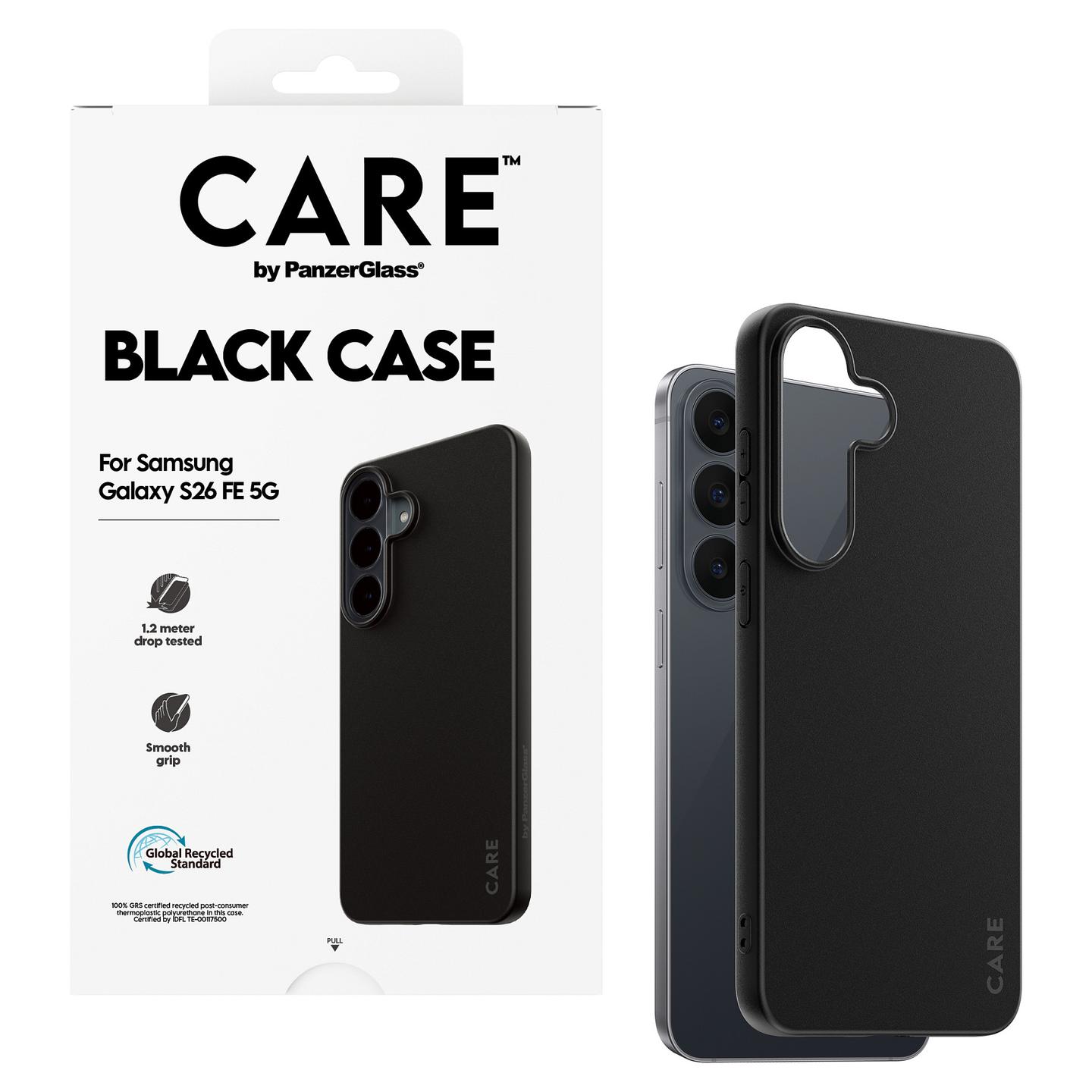 Case për Telefon PanzerGlass CARE TPU për Samsung Galaxy S26 FE 5G - Zezë - 5