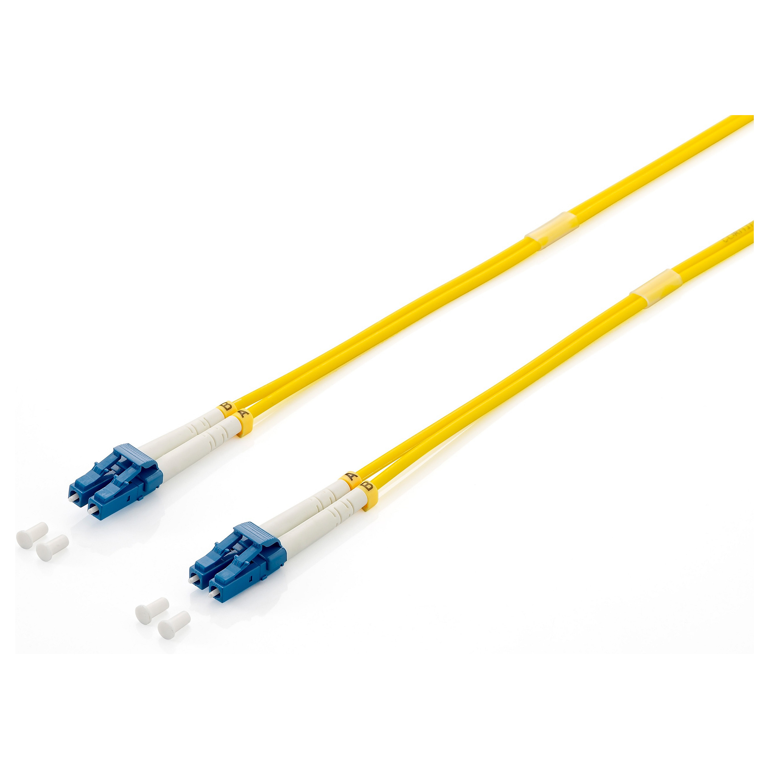Kabllo Fiber Optike Equip 254436 / OS2 / Singlemode / LC-LC / Duplex / 9/125 µm / 10m - Verdhë
