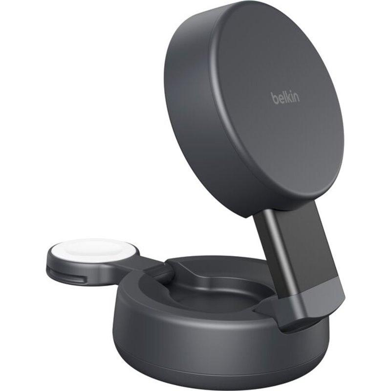 Karikues Belkin WIZ043kq / 25W / 2-in-1 / Qi2 / MagSafe / Convertible / ChillBoost - Gri e Errët