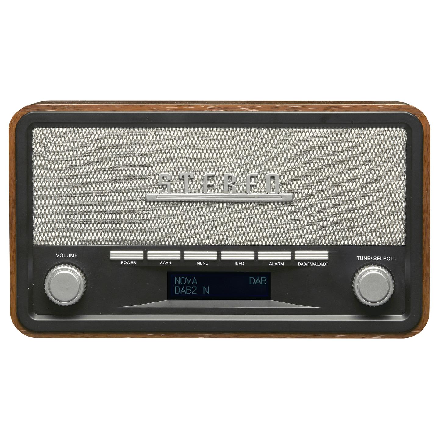 Radio Denver DAB-18, DAB+, FM, 4 W RMS, Tuner analog dhe digjital, Ekran LCD, Antenë e jashtme, Bateri C - Zezë, gri - 2