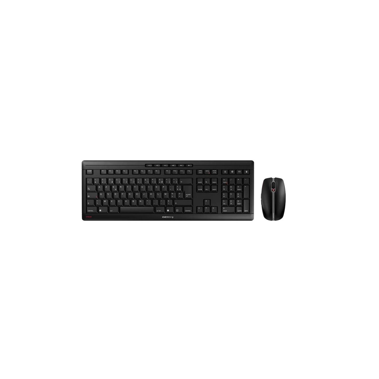 Combo (Tastierë & Maus) Cherry Stream, Wireless, AZERTY – Zezë - 1