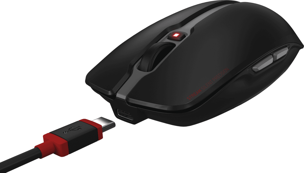 Combo (Tastierë & Maus) CHERRY STREAM DESKTOP RECHARGE, Pa kabllo, 2.4 GHz, Full Size, QWERTZ Gjerman, 2400 DPI – Zezë - 6