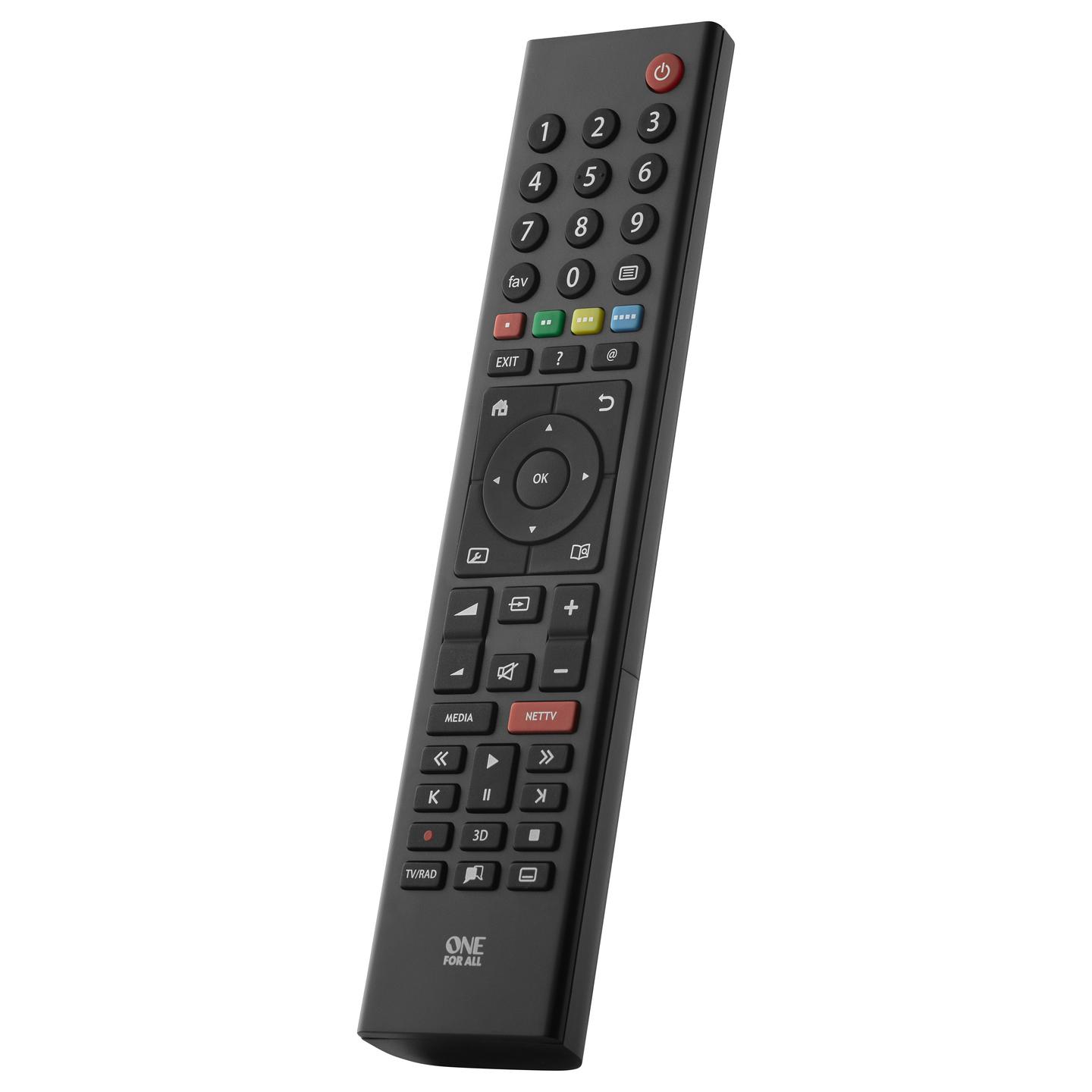 Telekomandë për TV Grundig One For All URC 1915, infra të kuqe, funksion mësimi, për 1 pajisje - Zezë - 2